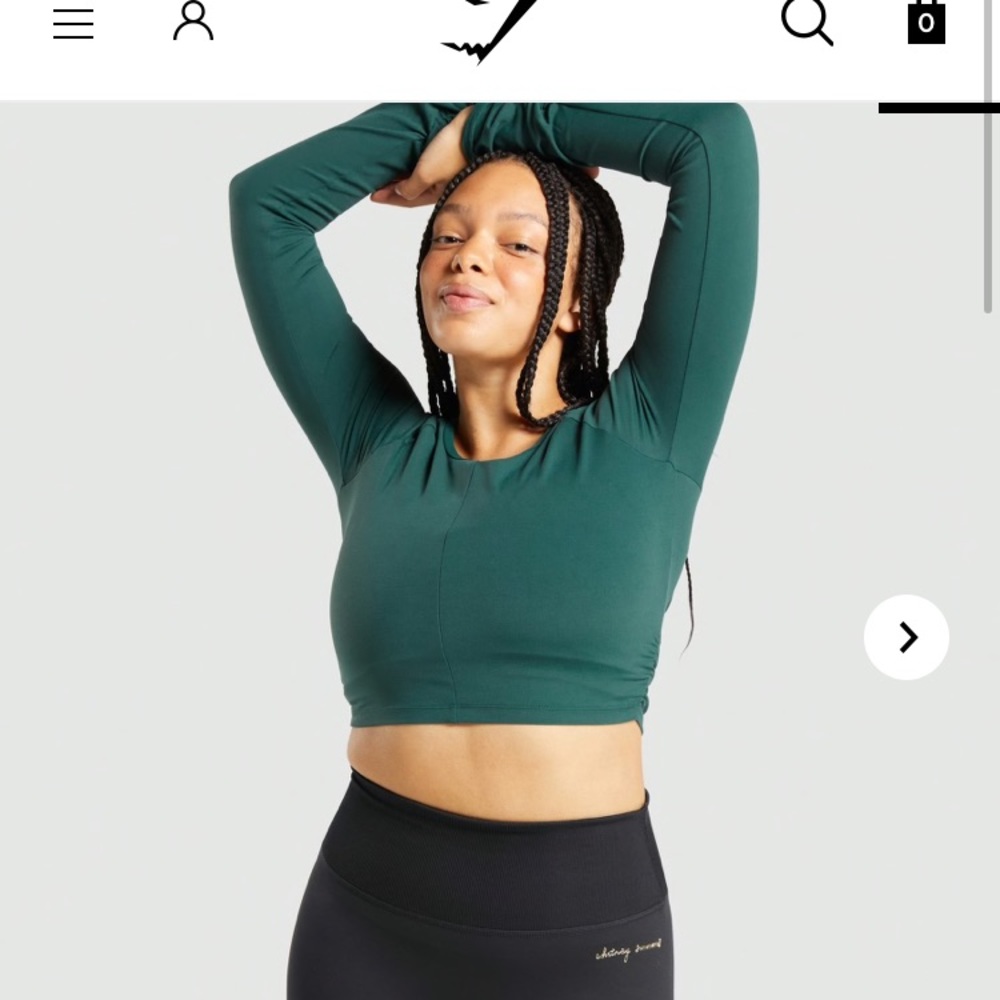 Gymshark x Whitney Simmons Long sleeve Crop Top